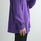 フェイクスエード シャツ 古着 紫