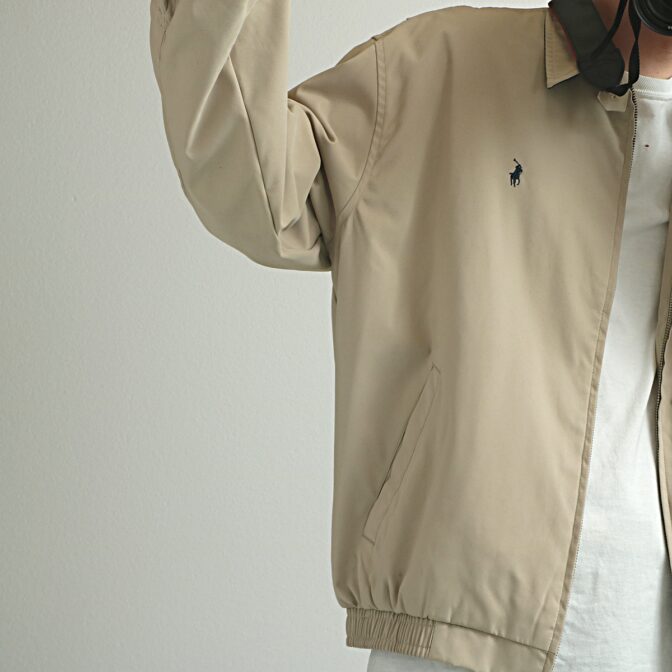 ラルフローレン ハリントンジャケット ベージュ