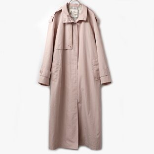 70-80s vintage LONDON FOG ロンドンフォグ バルカマーン ステンカラー コート 古着 used レディース 桜