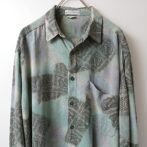 70s 柄 シャツ イタリア製 古着
