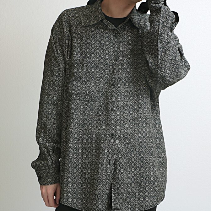 90s 古着 柄 シャツ ジオメトリック