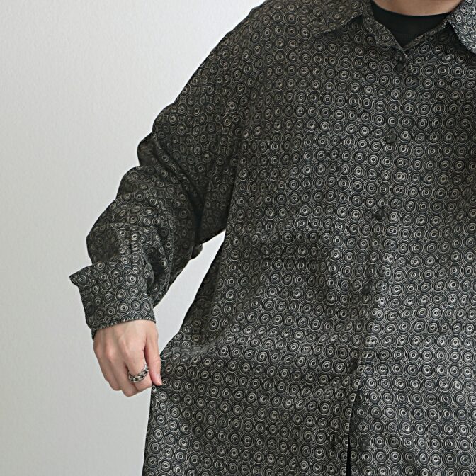 90s 古着 柄 シャツ ジオメトリック