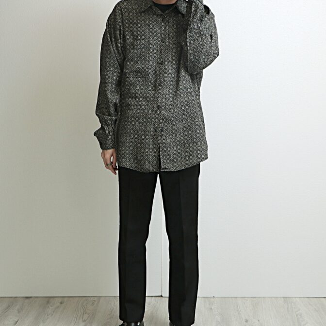 90s 古着 柄 シャツ ジオメトリック