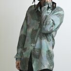 70s 柄 シャツ イタリア製 古着