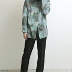 70s 柄 シャツ イタリア製 古着