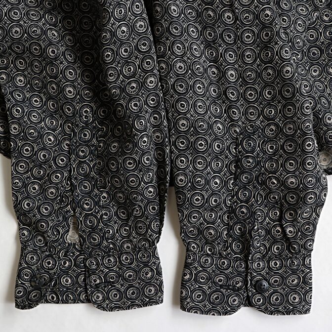 90s 古着 柄 シャツ ジオメトリック