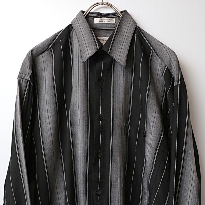 90s ピエールカルダン ストライプ シャツ 古着