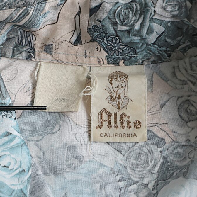 70s 総柄 シャツ アート