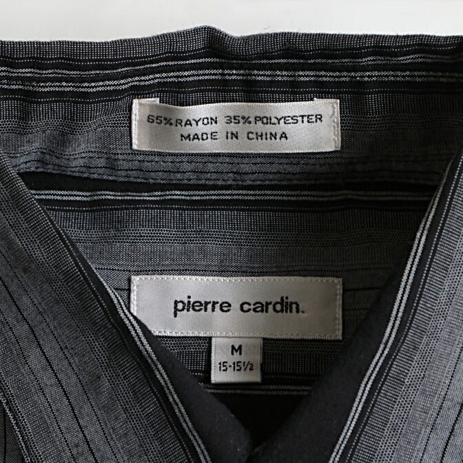 90s ピエールカルダン ストライプ シャツ 古着