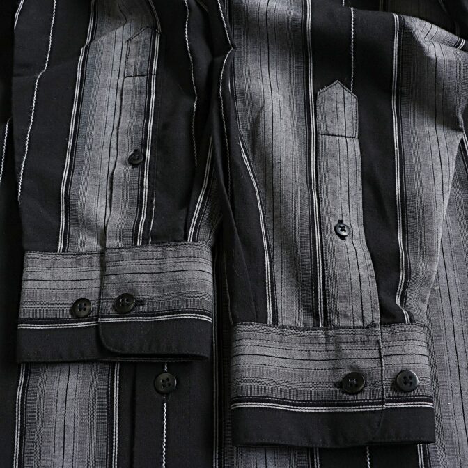 90s ピエールカルダン ストライプ シャツ 古着