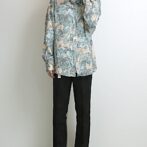 70s 総柄 シャツ アート