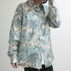 70s 総柄 シャツ アート