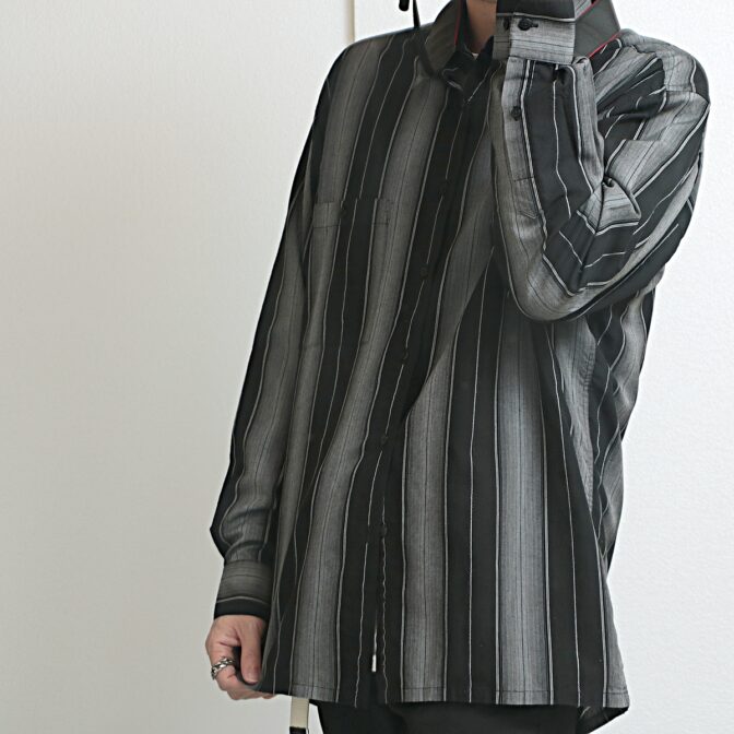 90s ピエールカルダン ストライプ シャツ 古着