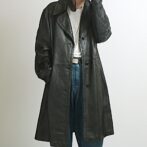 70s レザー コート ビンテージ 古着