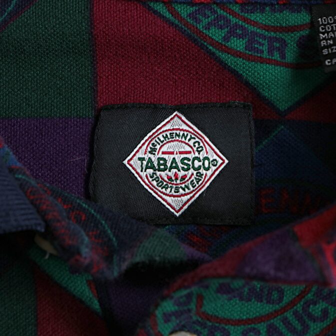 90s タバスコ 柄 ポロシャツ 古着