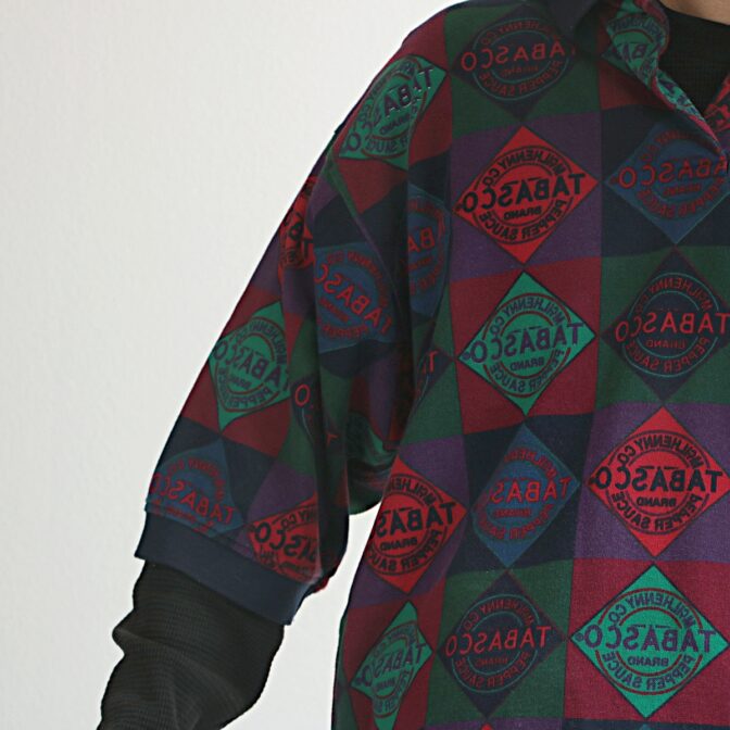 90s タバスコ 柄 ポロシャツ 古着