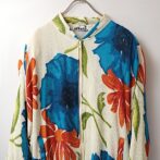 90s ボタニカル ブルゾン レディース 古着