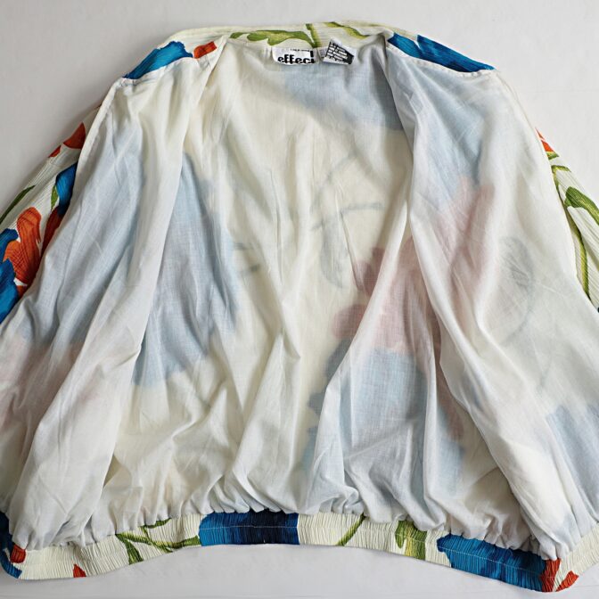 90s ボタニカル ブルゾン レディース 古着