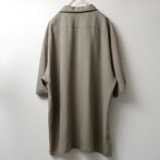 古着 シルク シャツ 無地 グレー