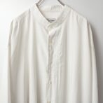 古着 バンドカラー シャツ ロング丈