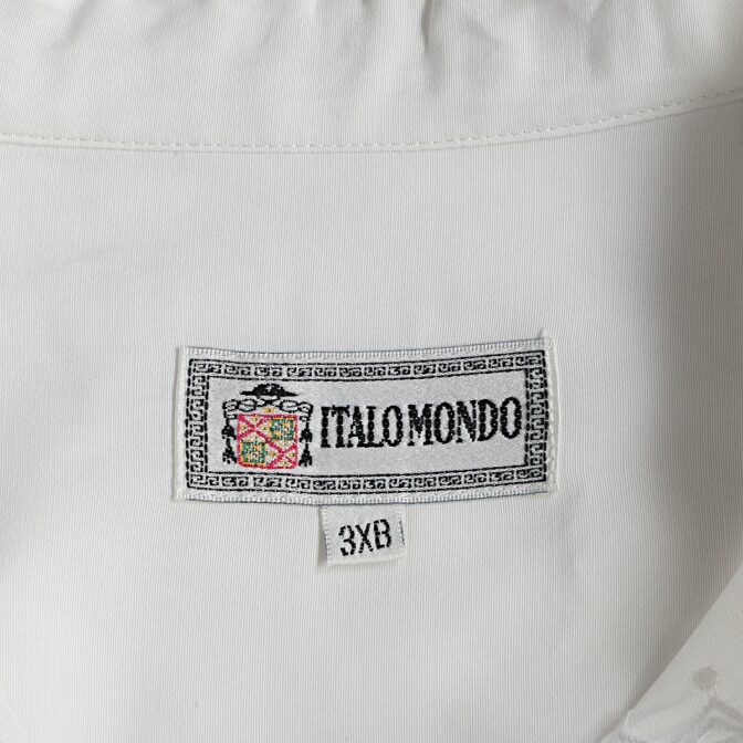 古着 バンドカラー シャツ ロング丈