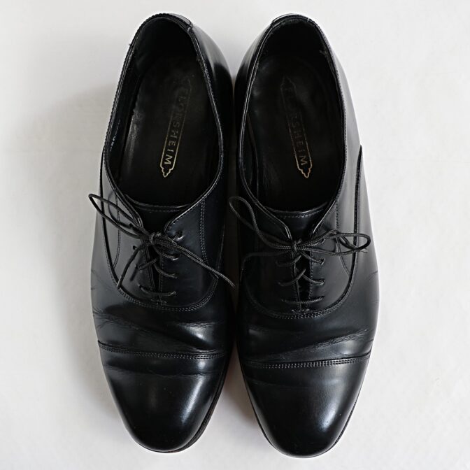 フローシャイム レザーシューズ キャップトゥ 古着