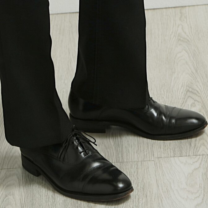 フローシャイム レザーシューズ キャップトゥ 古着