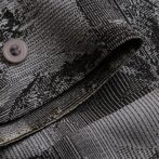 90s 総柄 シルク シャツ メンズ