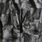 90s 総柄 シルク シャツ メンズ