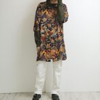 90s 総柄 レーヨン シャツ 古着