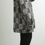 90s 総柄 シルク シャツ メンズ