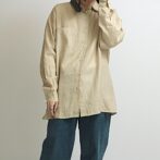 ロバートストック シャツ リネン 無地