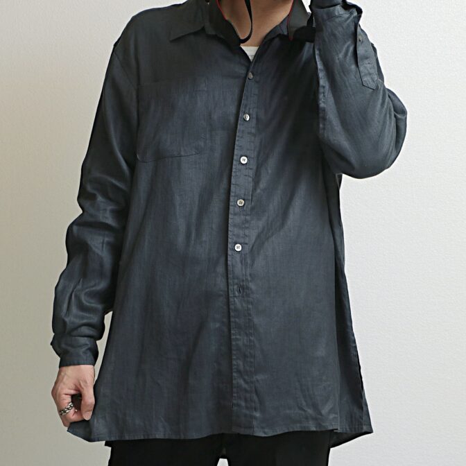 90-00s リネンシャツ レディース 古着