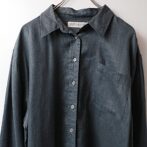 古着 VALERIE STEVENS 長袖 ベロアシャツ レディースM相当
