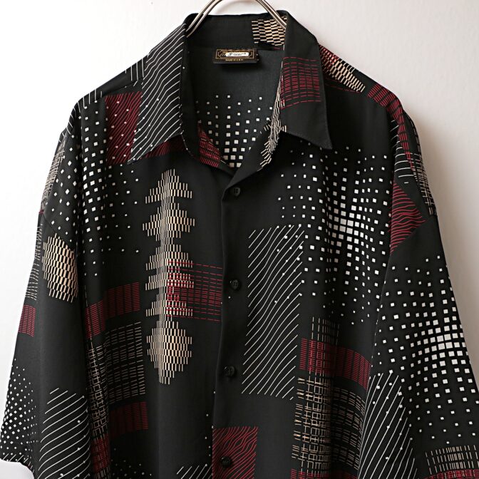 90s 柄 シャツ usa製 古着
