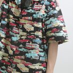 総柄 アロハシャツ 古着 車