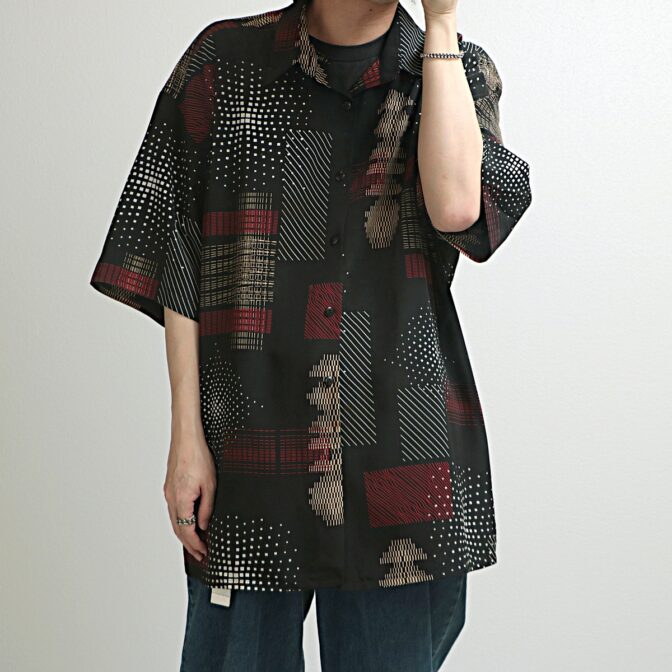 90s 柄 シャツ usa製 古着