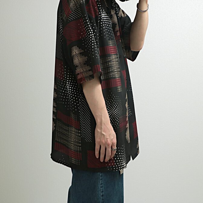 90s 柄 シャツ usa製 古着