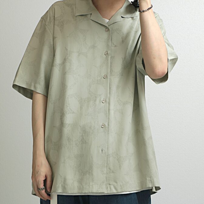 ペリーエリス シルク シャツ 半袖