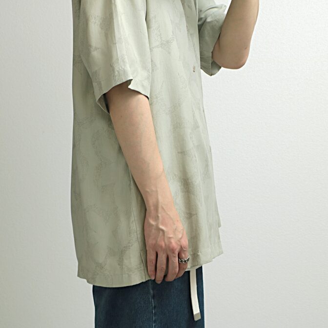 ペリーエリス シルク シャツ 半袖