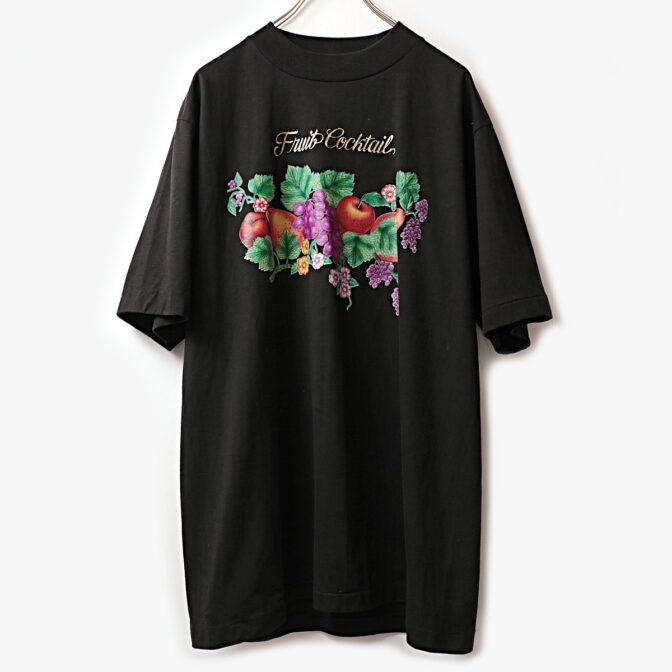 古着 Tシャツ フルーツ 黒