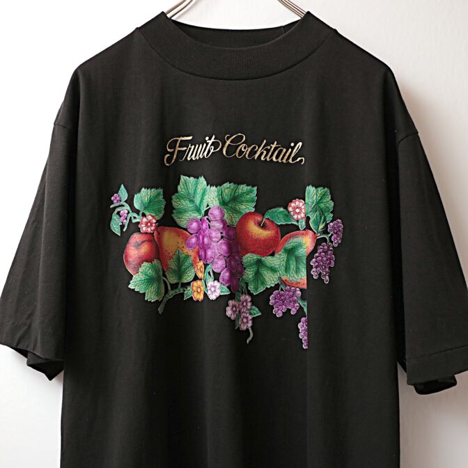 古着 Tシャツ フルーツ 黒
