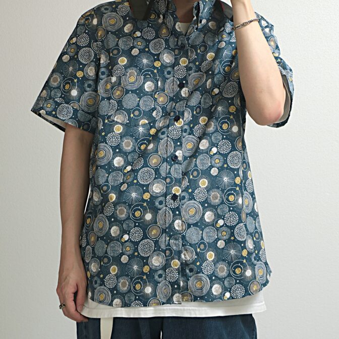 ケニントン 柄 シャツ 半袖