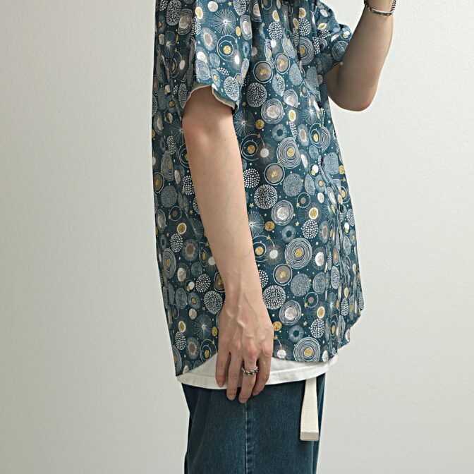 ケニントン 柄 シャツ 半袖