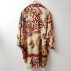 80s 90s 柄 インディアン レーヨン シャツ