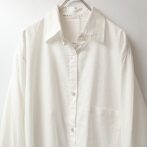 ヘンプ オーガーニックコットン 白 シャツ