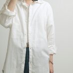 ヘンプ オーガーニックコットン 白 シャツ