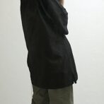 レーヨン ポリ シャツ ビッグシルエット 古着 黒