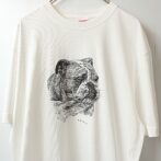 Tシャツ ブルドッグ 白 犬
