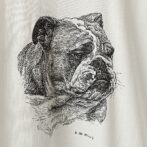 Tシャツ ブルドッグ 白 犬